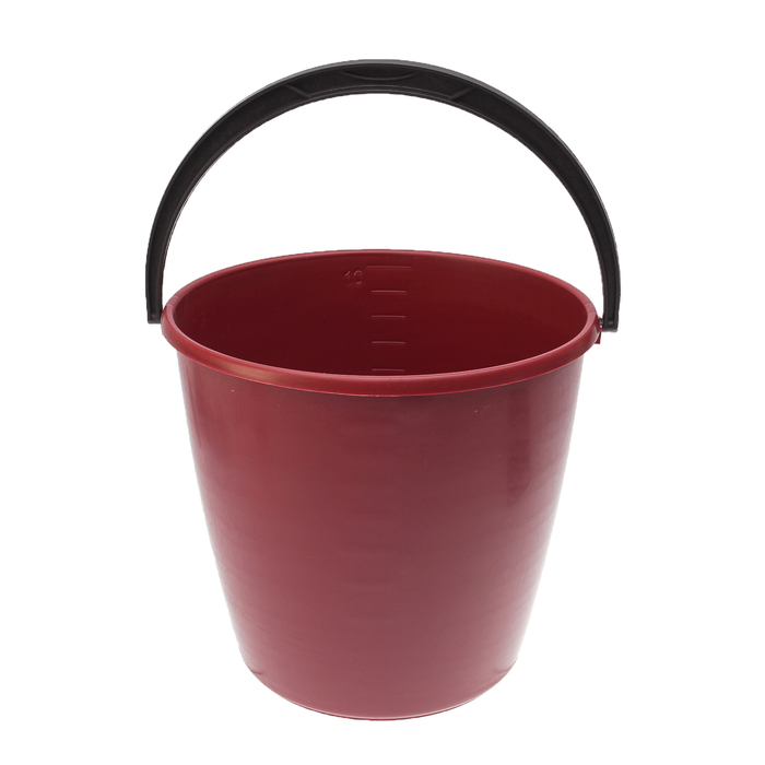 Ведро 10 л "Дачное" с мерной шкалой, цвет МИКС