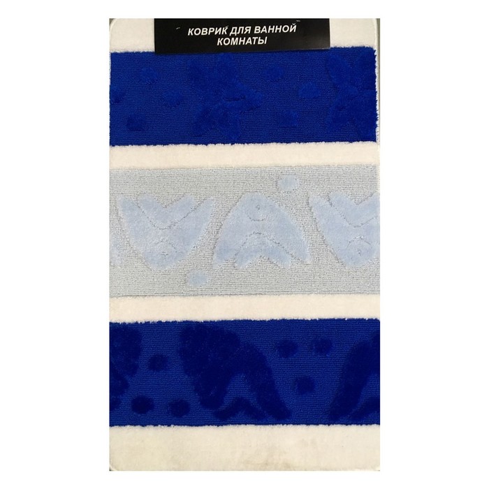 Коврик для ванной, LEMIS 50х80, цвет синий