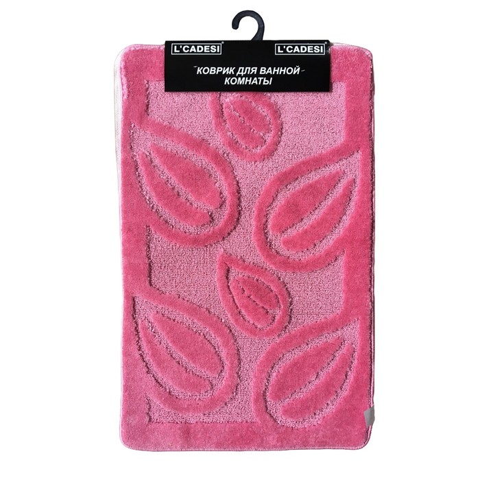 Коврик для ванной, LEMIS 60х100, цвет розовый