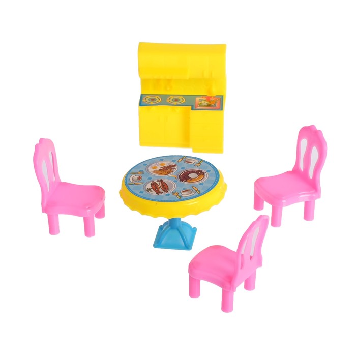 Набор мебели для кукол "Домик", МИКС