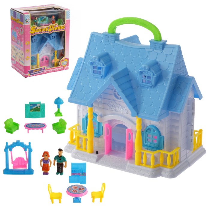 Дом для кукол "Милый дом" с аксессуарами, МИКС