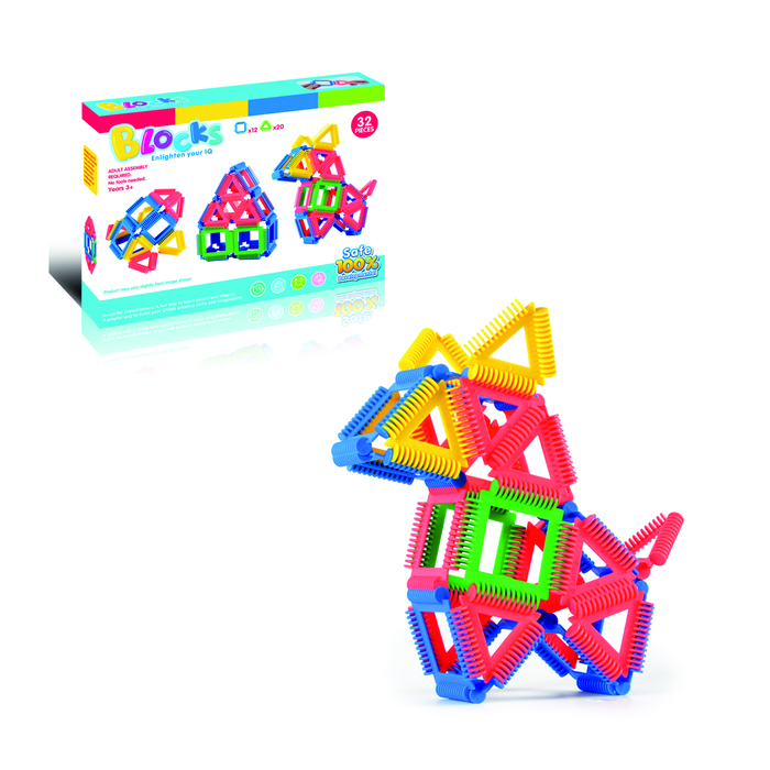 Конструктор «Обучающие фигуры», 32 детали