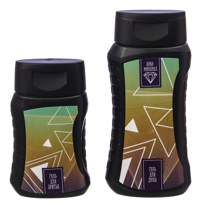 Подарочный набор "Тому, кто всегда на высоте": гель для душа, гель для бритья, бритва