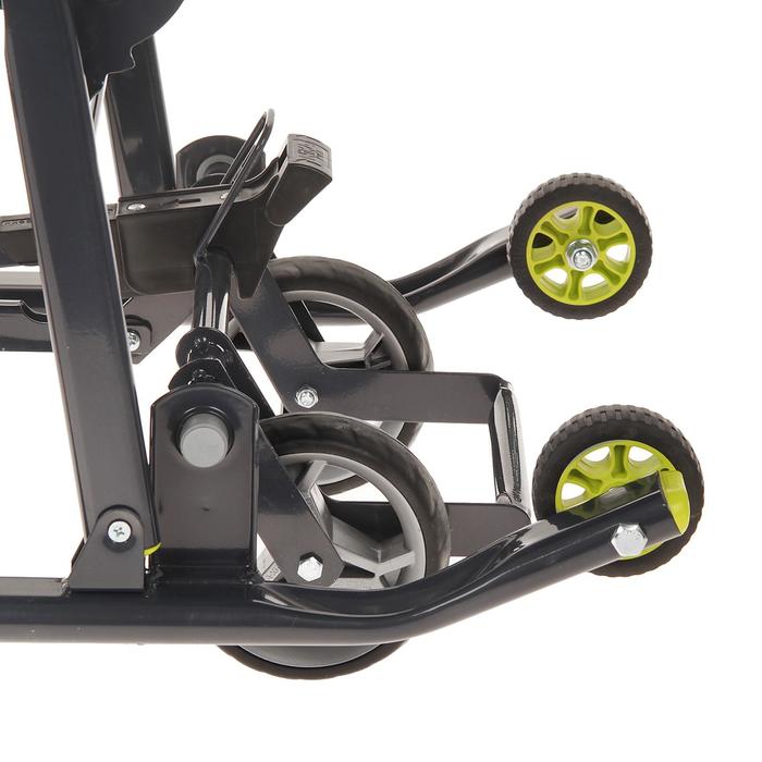 Санки-коляска "Ника детям7-2", рисунок с жирафом (модель 2017 года), цвет лимонный