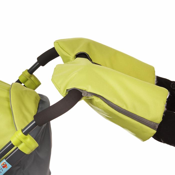 Санки-коляска "Ника детям7-2", рисунок с жирафом (модель 2017 года), цвет лимонный