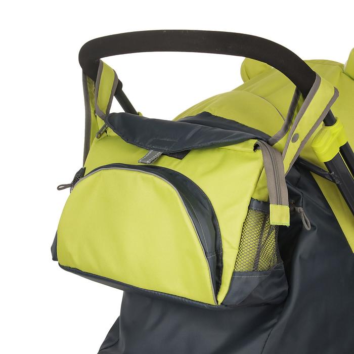 Санки-коляска "Ника детям7-2", рисунок с жирафом (модель 2017 года), цвет лимонный