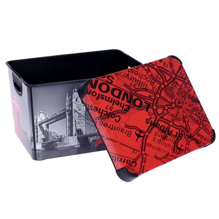 Короб для хранения с крышкой Stocholm. London