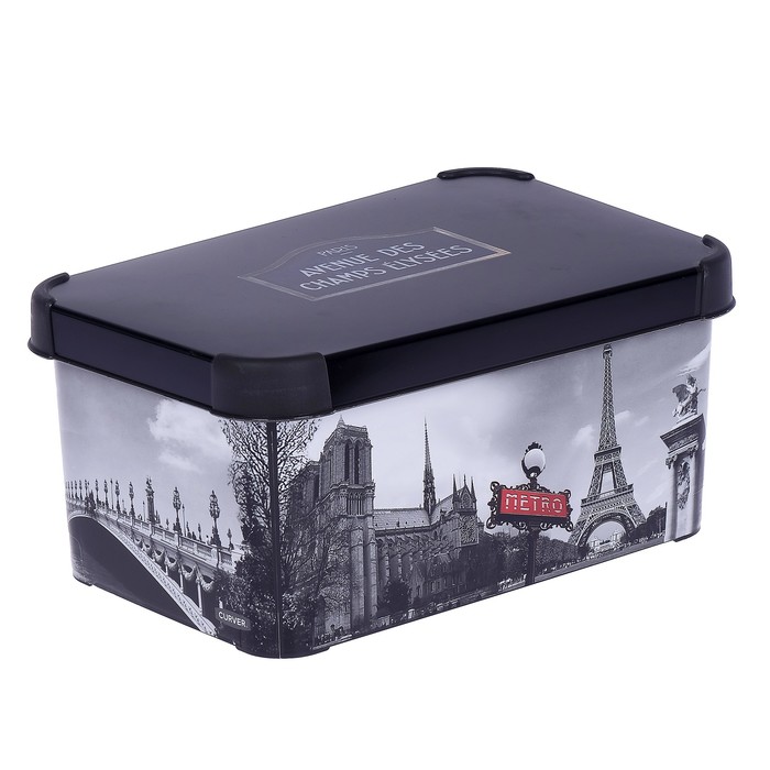 Короб для хранения с крышкой Stocholm. Paris