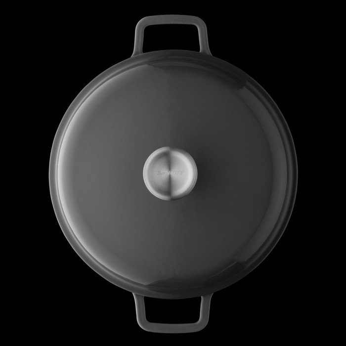 Кастрюля чугунная с крышкой Gem, 24 см, 4,4 л