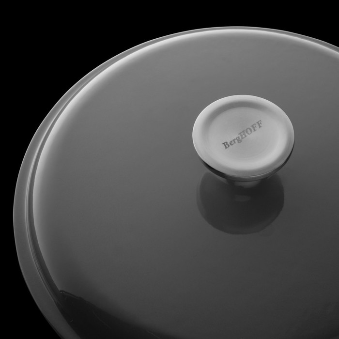 Кастрюля чугунная с крышкой Gem, 24 см, 4,4 л