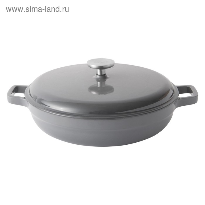 Сотейник чугунный с крышкой Gem, 28 см, 3,7 л