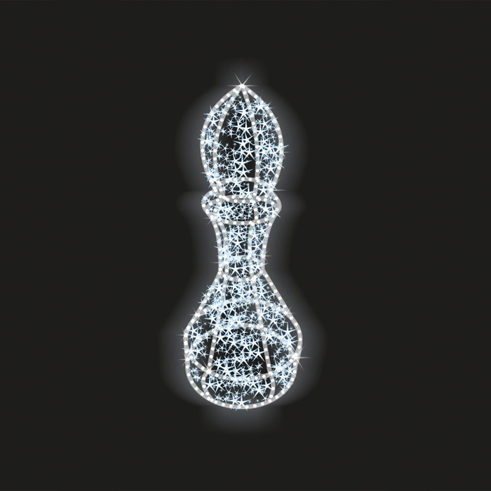 Светодиодная фигура "ШАХМАТНАЯ ФИГУРА", объёмная, 1.5х0.54х0.54м, гирлянда, статика,72 Вт