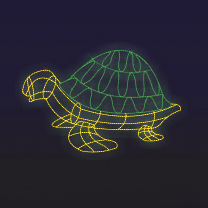 Светодиодная фигура "ЧЕРЕПАХА", объёмная, 2 х 1 х 1.9 м, статика, 120 Вт