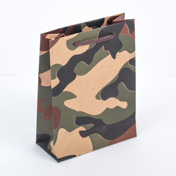 Пакет крафт "Мужской", 11 х 5,5 х 14,5 см