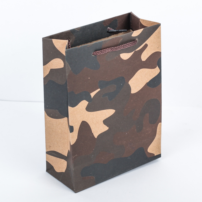 Пакет крафт "Мужской", 11 х 5,5 х 14,5 см