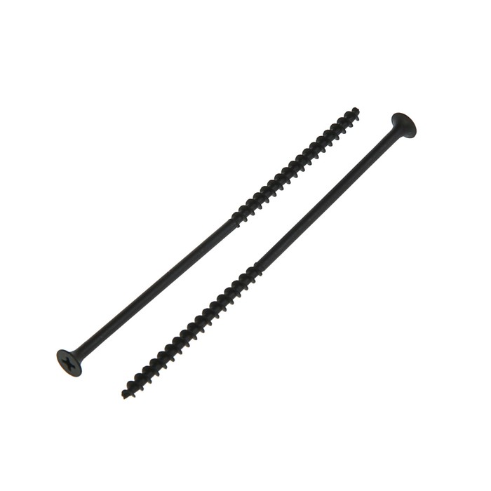 Саморезы по дереву TUNDRA krep, 4.8х127 мм, оксид, крупный шаг, 100 шт.