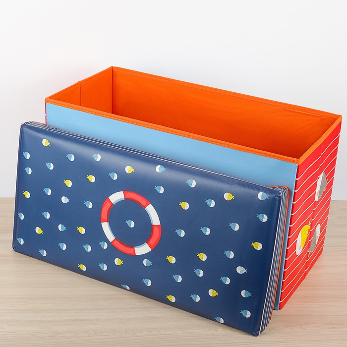 Короб для хранения "На рыбалке", цвет синий