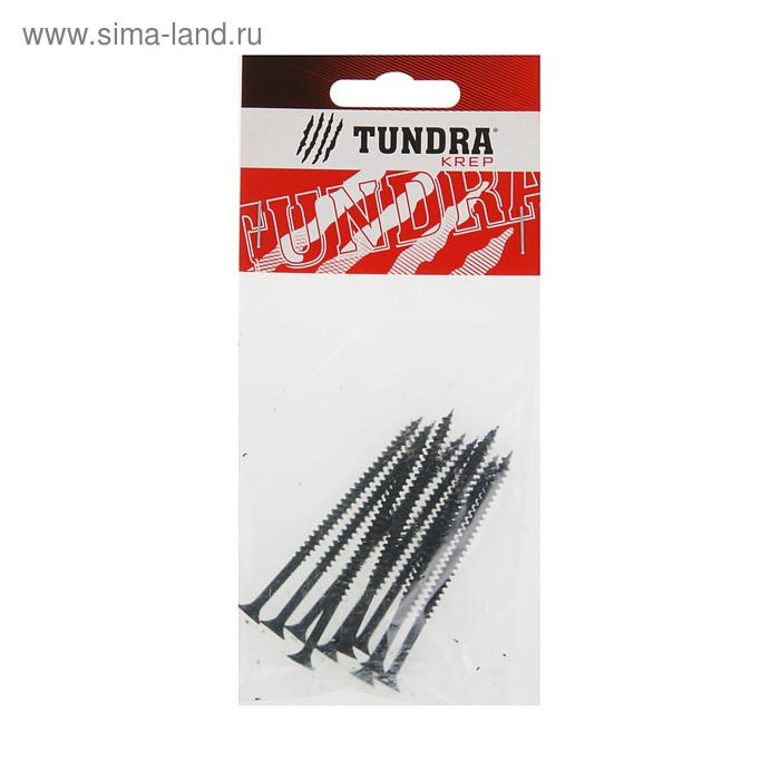 Саморезы по металлу TUNDRA krep, 4.2х70 мм, оксид, частая резьба, 10 шт.