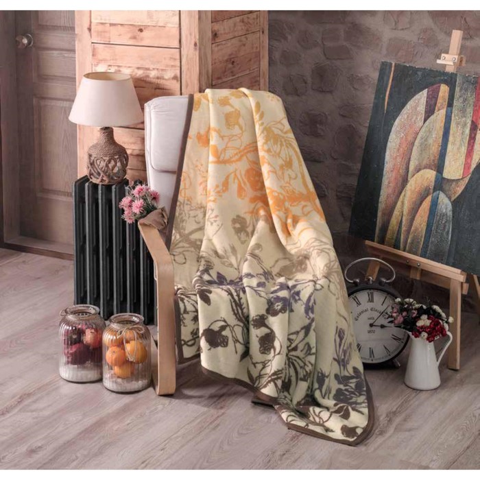 Плед хлопковый "Ностальжи", размер 150х200 см Д-15