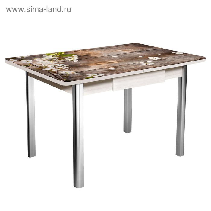 

Стол "Триумф" нераздвижной 1,0х0,7 м, покрытие стекло 128947691, ножки хром, белёный дуб