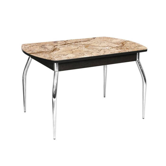 Стол "Грация" нераздвижной 1,1 м, покрытие стекло 357839861, механизм бабочка, венге