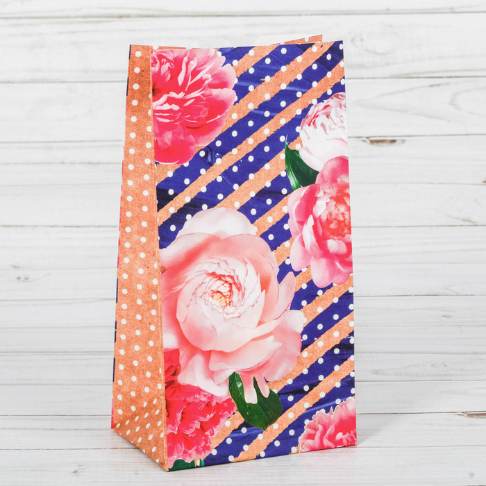 Пакет подарочный без ручек «Это тебе», 10 х 19,3 х 7 см