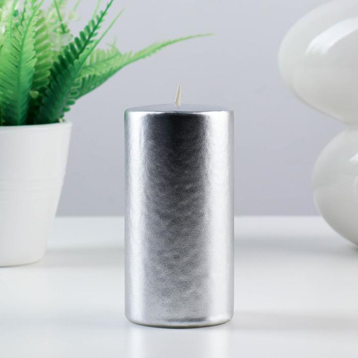 Свеча Цилиндр 50 Н-100 парафин серебро