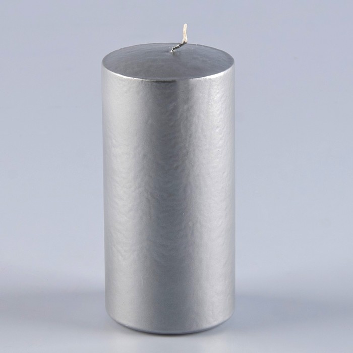 Свеча Цилиндр 60 Н-120 мм парафин серебро