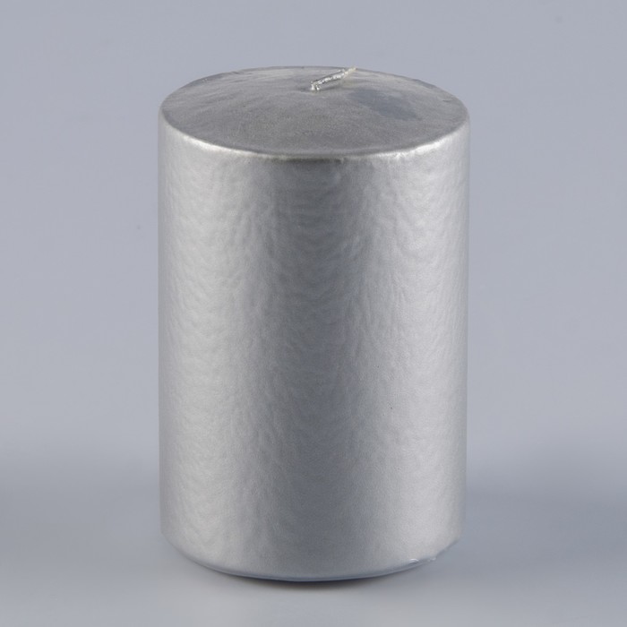 Свеча Цилиндр 70 Н-100мм парафин серебро