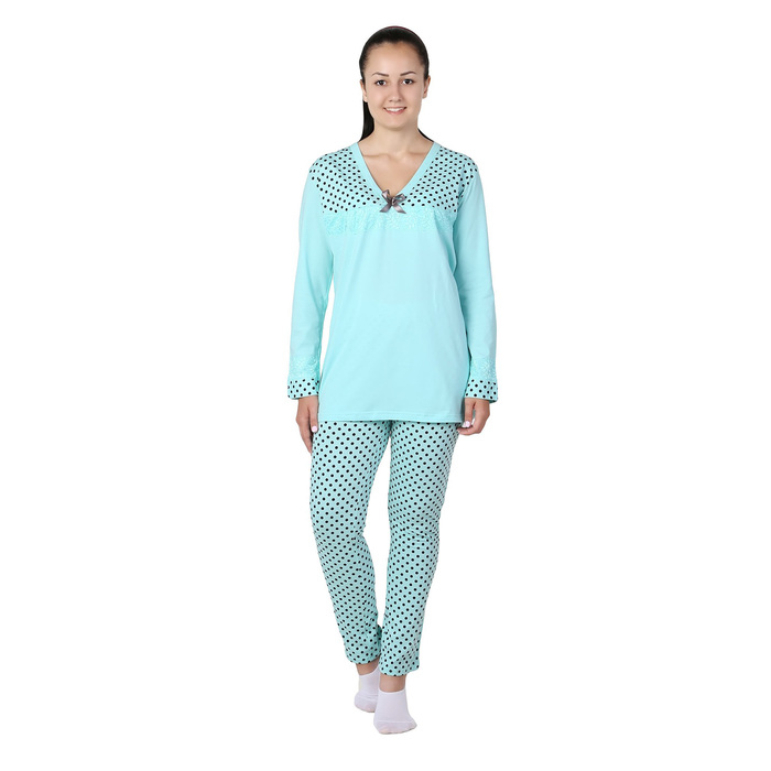 Комплект женский (джемпер, брюки) Радость цвет ментол, р-р 48