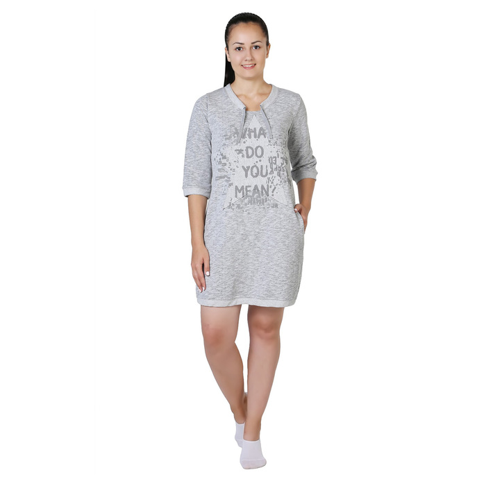 Туника женская Звезда цвет серый, р-р 50