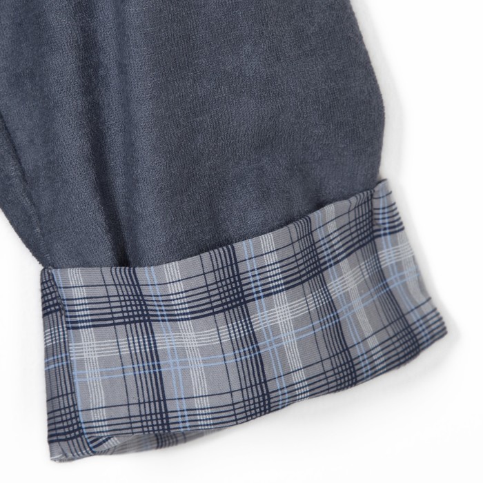 Халат мужской запашной Денди цвет серый, р-р 58