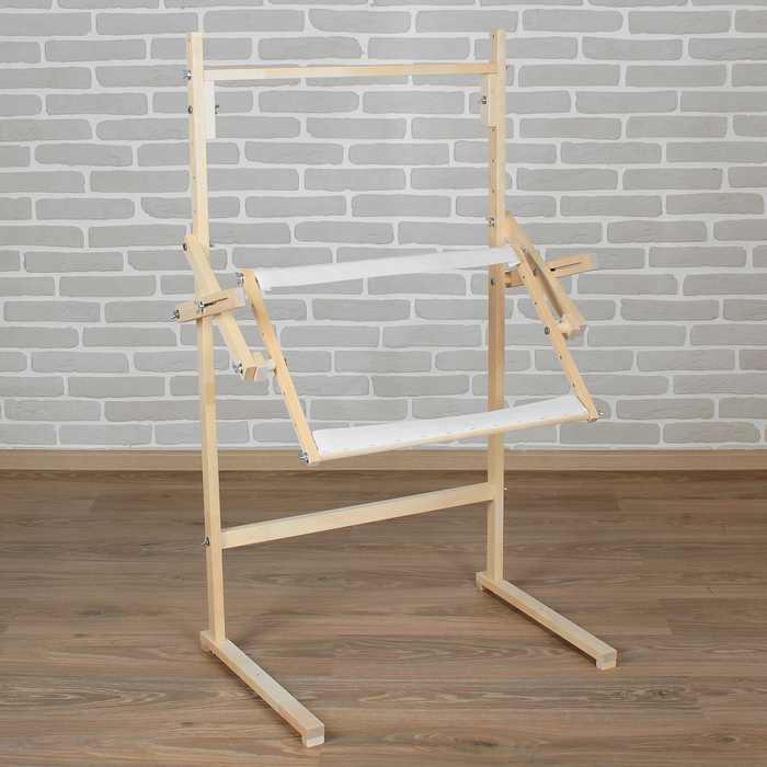 Станок для вышивания напольный со специальными планками, 34*55см, дерево/текстиль