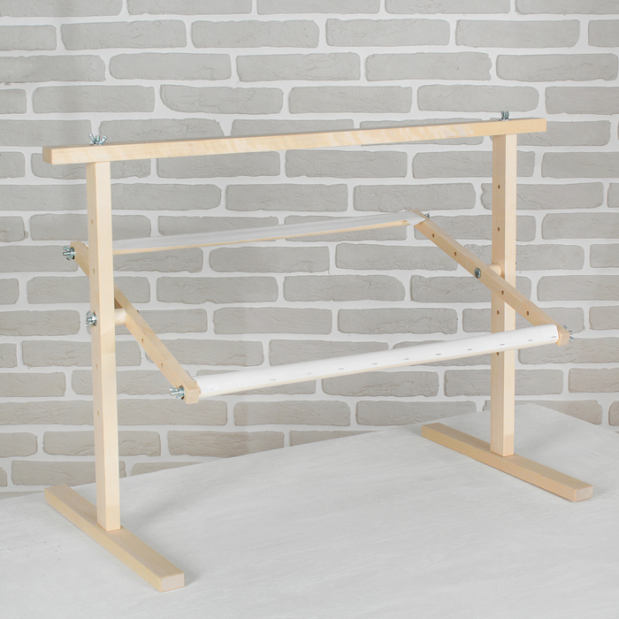 Станок для вышивания диванный/настольный со специальными планками, 40*55см, дерево/текстиль