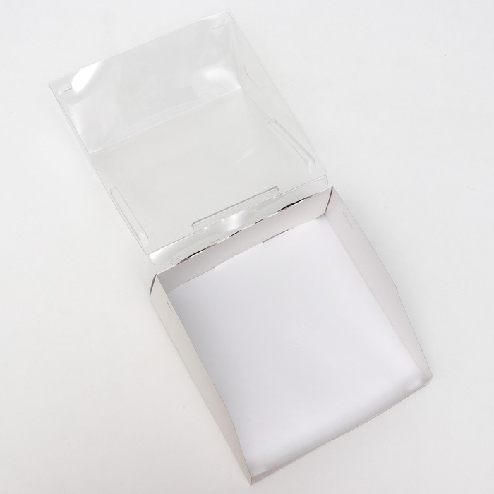 Кондитерская упаковка, короб с окном 22,5 х 22,5 х 10 см