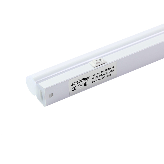 Светильник светодиодный Smartbuy Т5, 7 Вт, 5000 К, матовый
