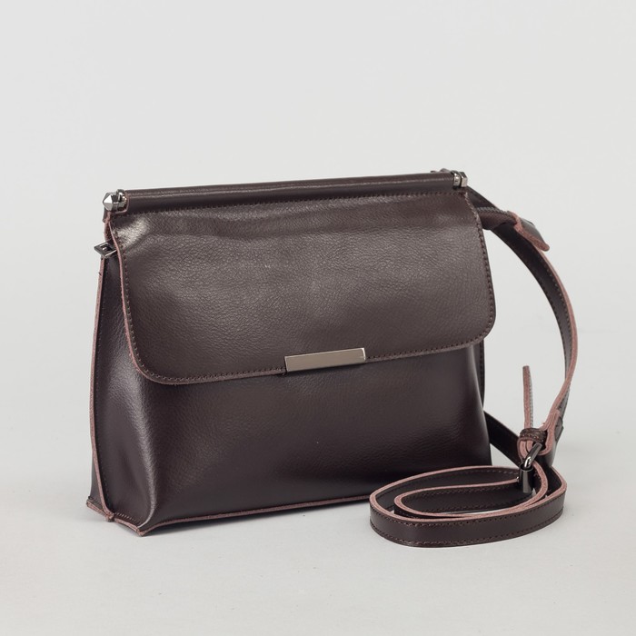 Сумка женская, отдел на молнии, наружный карман, цвет кофе