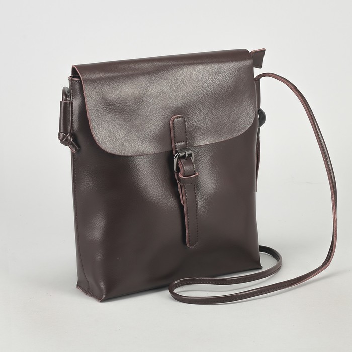 Сумка женская, отдел с перегородкой на молнии, наружный карман, цвет кофе