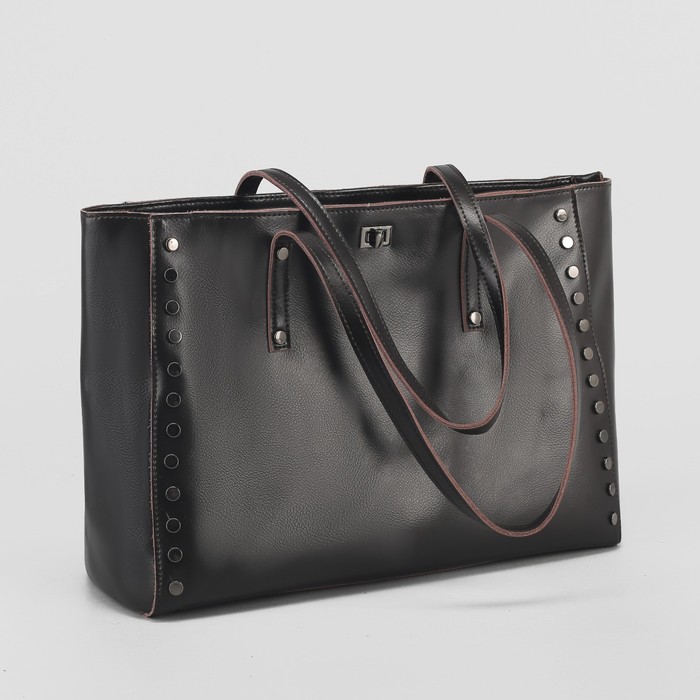 Сумка женская, отдел на молнии, 2 наружных кармана, цвет кофе