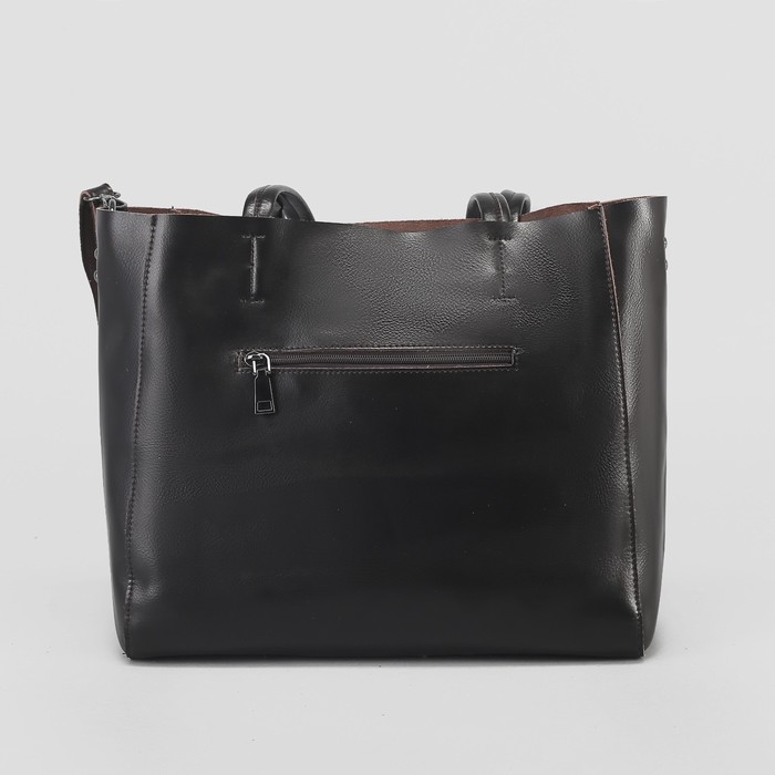 Сумка женская, отдел с перегородкой, наружный карман, длинный ремень, цвет кофе