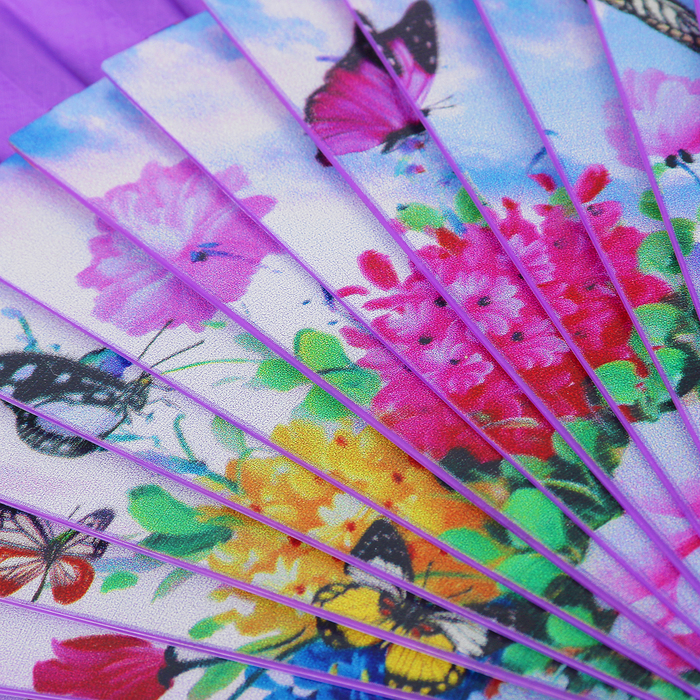 Веер h=22 см "Летняя поляна" МИКС