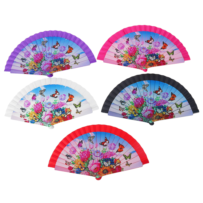 Веер h=22 см "Летняя поляна" МИКС