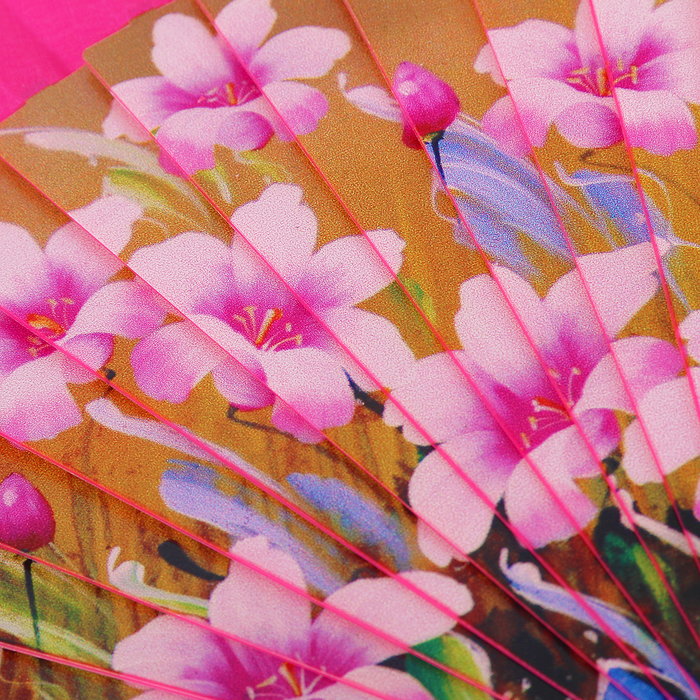 Веер h=22 см "Аромат цветов" МИКС