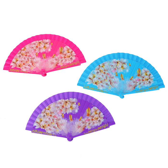 Веер h=22 см "Флёр" МИКС