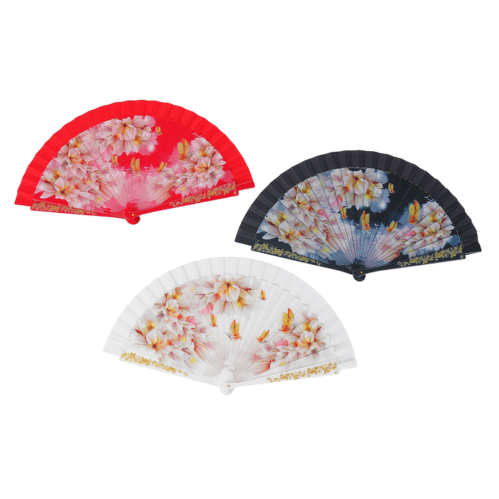 Веер h=22 см "Флёр" МИКС