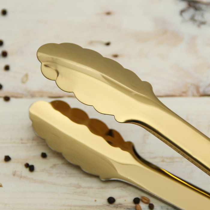 Щипцы кулинарные "Блеск золота" 23,5х3,5 см