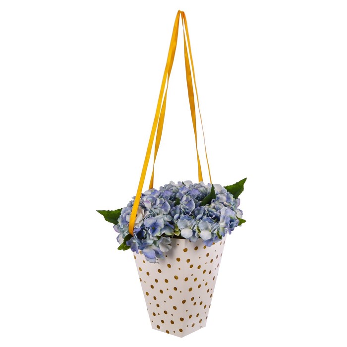 Коробка для цветов на лентах «Любви и радости», 33,5 х 31,5 см