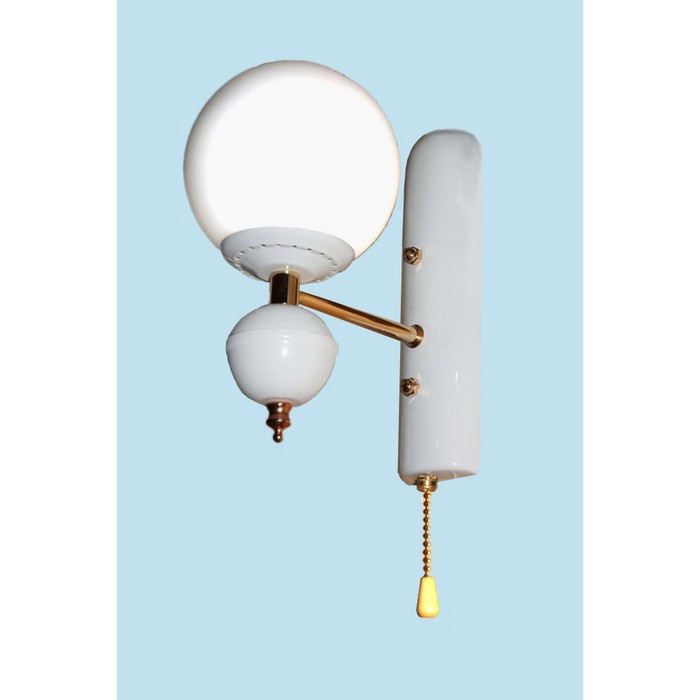 Бра 5586/1W - LS WT  (10) "Карина " 1x60W E14 белый 20x15x25 см