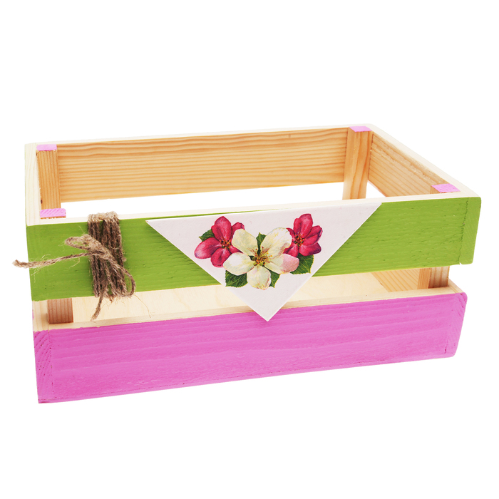 Ящик "Нежность", цвет розовый