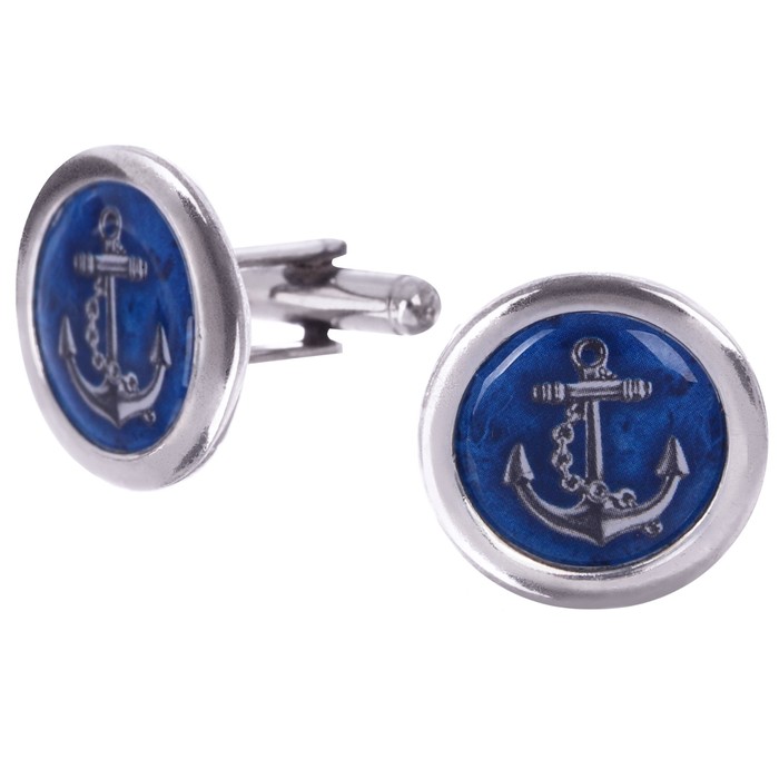 Запонки мужские "Якорь"
